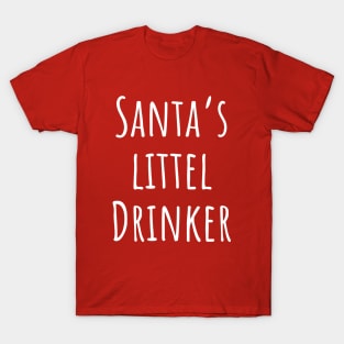 Santa's littel drinker funny T-Shirt